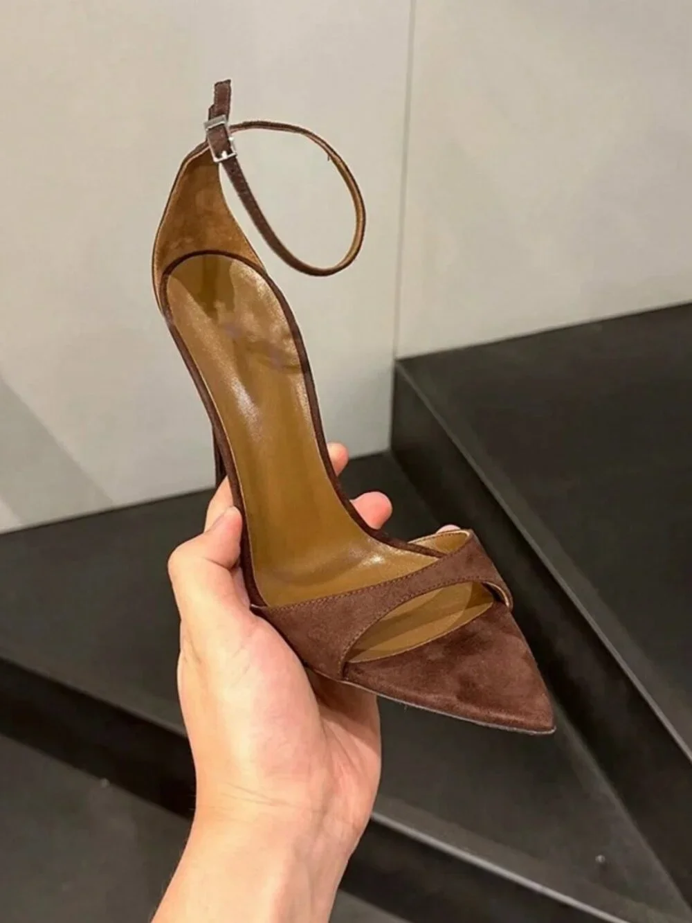 Brown Basics Women's  Pointed Toe High Heels